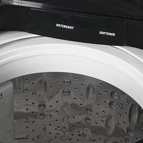 Image of Lloyd 7.5 kg Fully Automatic Top Load Estello - With In Built Heater Washing Machine (MID BLACK, 2022 Model, LWMT75GMBEH)