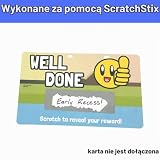 1200 Sztuk, 48 x 15 mm - Naklejki Zdrapki Zdrapywania, Szary