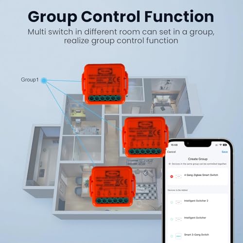 WiFi Roller Shutter Switch + RF Remote Controls, Wireless Control Module for Roller Shutters, Electric Relay for Curtains and Blinds, Curtain Timer Switch, Voice Control with Alexa and Google Home (1) - Image 3