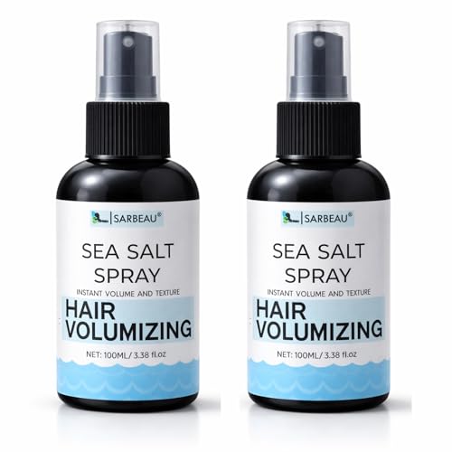 Image of Sea Salt Spray for Hair Volumizing - Lightweight Beach Wave Texture Spray for Men & Women, Adds Instant Volume & Natural Texture, Non-Sticky, Non-Greasy, Silicone-Free & Paraben-Free, Works on Straight, Wavy & Curly Hair (100ml) (2, 100ml)