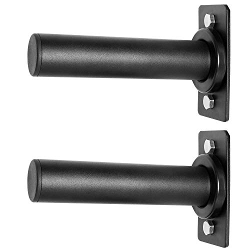 RIGERS Wall Mounted Olympic Weight Plate Holder - Fits 2  Olympic Weight Plates (Pair)