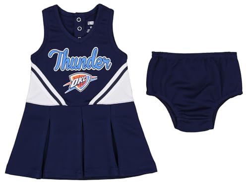Outerstuff NBA Girls Infants (12M-24M) & Toddlers (2T-4T) Cheerleader Set, Oklahoma City Thunder, 18 Months
