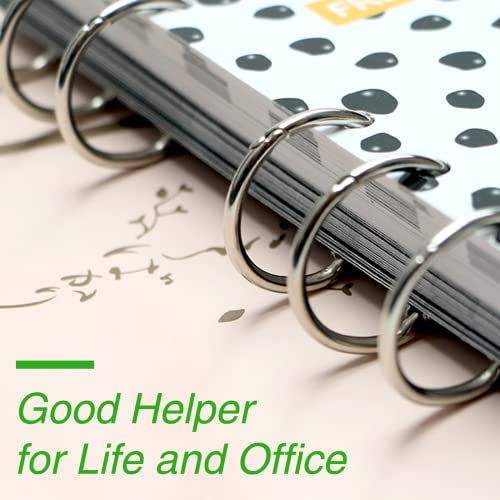 OWLKELA Binder Rings 1 Inch (50 Pack), Loose Leaf Binder Ring, Metal Book Rings, Rings for Flash Cards, Flash Card Rings, Index Card Rings, Clip Rings, Nickel Plated Steel Binder Rings, Key Rings - Image 7