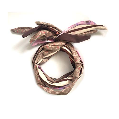 Bandana Knot Headwrap 20 Pack Twist Bow Wire Headbands Head Wrap Retro Bowknot Polka Dot Lattice Design Rabbit ear Wired Hairbands Hair Holder Hair Accessory for Women and Girls by LLAMEVOL
