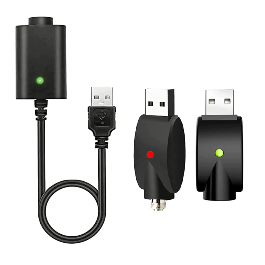 Smart USB Charger Cable with LED Indicator, 3 Pack Intelligent Overcharge Protection USB Adapter & Cord for Wireless Soldering Iron Charger