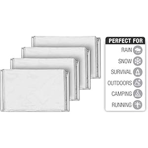 Swisssafe10packmylaremergencyblanketsforsurvivalcompactinsulatedforcoldweatherdesignedfornasaoutdoorrunningcampingsurvivalfirstaidcarkitsilver10pack Urban Country Home Decor Swiss safe 10 pack mylar emergency blankets for survival compact insulated for cold weather designed for nasa outdoor running camping survival first aid car kit silver 10 pack urban country home decor