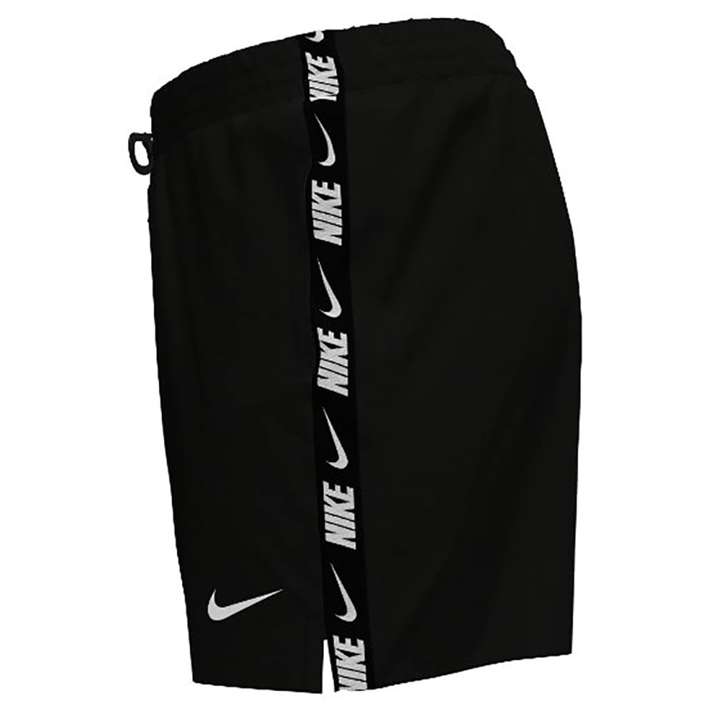 Nike Nike Swim Breaker Logo Tape 5" Volley Short Black Swim Trunks Unisex - Adulto