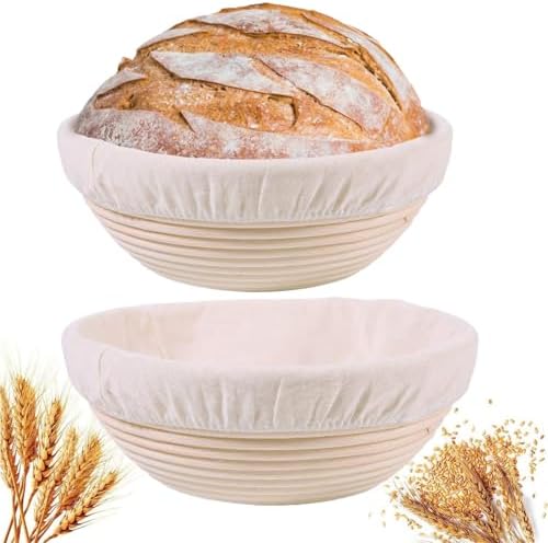 2 Pcs Bread Proof Baskets, 9 Inch Round ...