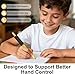 Writing Aid Grips: 4 Weighted Silicone Grips Suitable for Kids, Adults, and All