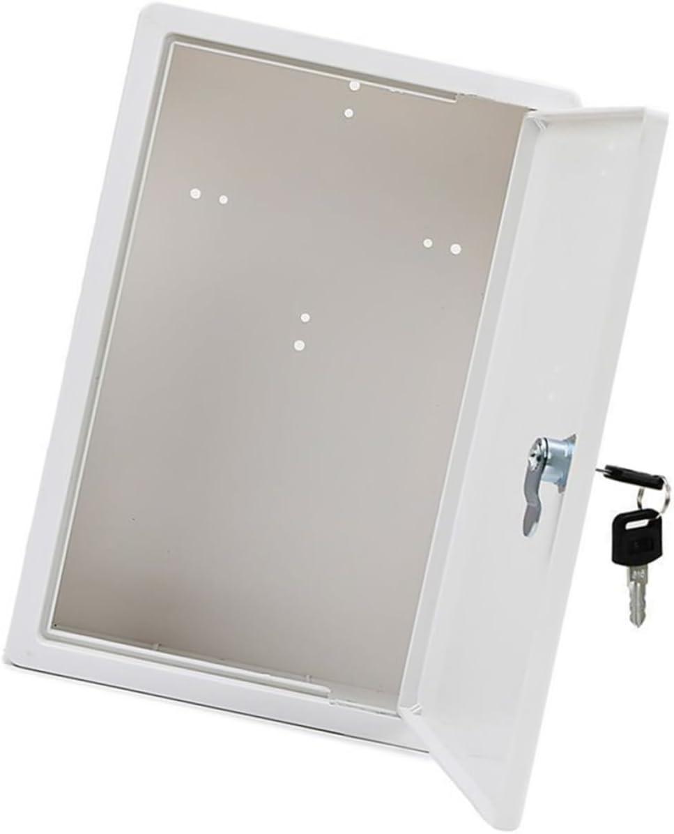 Lockable Plastic Milk Box Milk Holder Wall Mount Dairy Storage Portable Crate Random Color