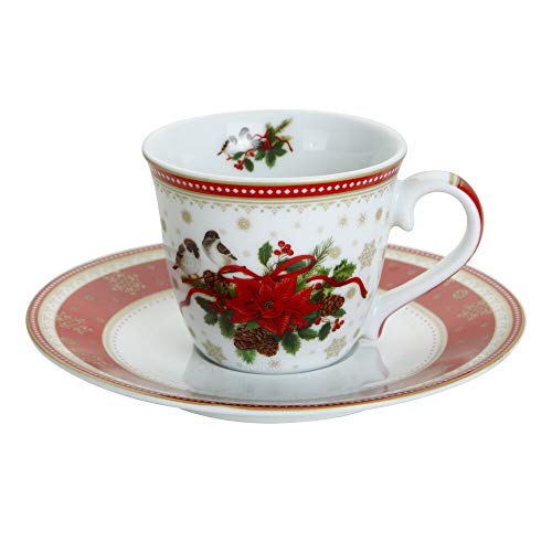 Tasse et soucoupe 180 ml en céramique le cadeau idéal pour thé - 6
