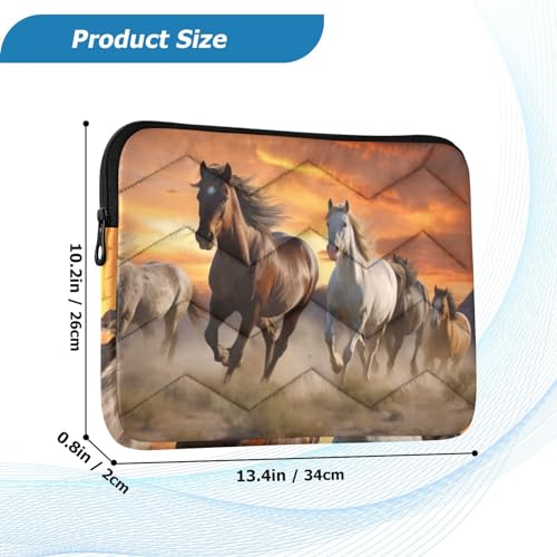 Funda para portátil Horses Running Sunset 13-14 pulgadas miniatura 3