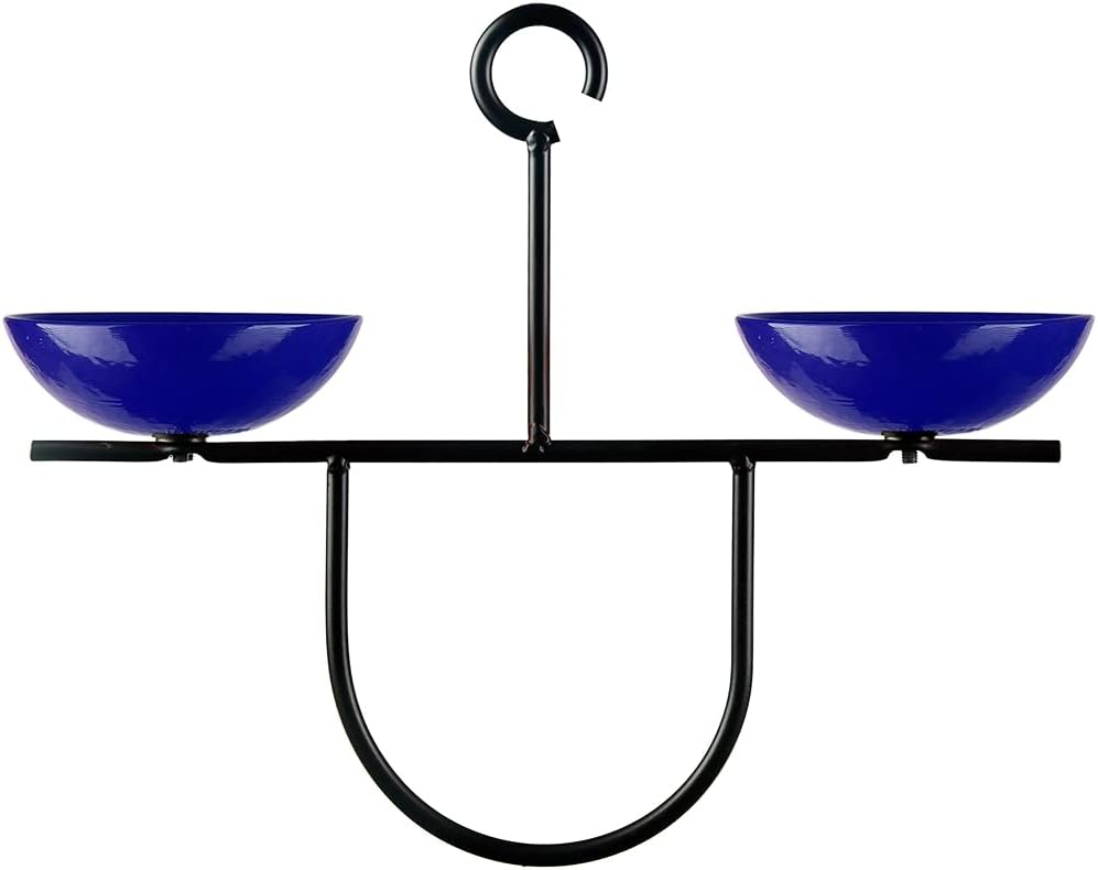 Side by Side Poppy Feeder, M432-200-85, Cobalt Blue, 1 Piece Solid Cobalt Blue