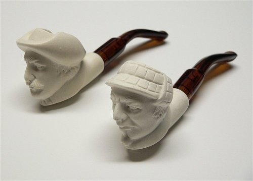 Small Holmes & Watson Meerschaum Set.