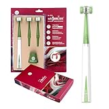 My1brush | 3-sided toothbrush | insta clean - 30 seconds cleaning | preventive oral care toothbrush | 2 manually replaceable heads | 1 year pack | BPA free (Olive Green)