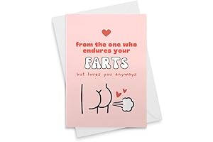 Funny Valentines Day Card for Him, Fart Card for Boyfriend Husband, Funny...