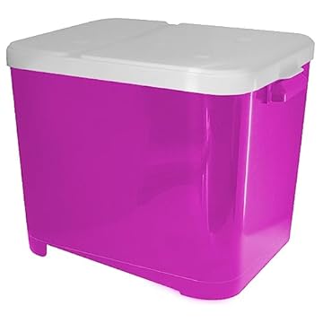 Furacão Pet Porta Ração Rosa Para 15 Kgs -