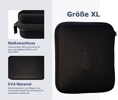 Protective case, hard case for hair clippers hairdressing supplies, external dimensions: 180 x 150 x 60 mm - Image 3
