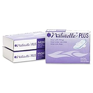 RMC Naturelle Plus 25189973 Sanitary Napkins w/Wings, Dispenser Refill, 250/CT, White