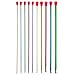 Produktbild Aluminium Häkelnadel Set (10 Stück) - 35 cm (14 inch) Multicolor in 10 Verschiedenen Größen Häkelnadel Ideal zum Vieler Häkeln Muster und Projekte
