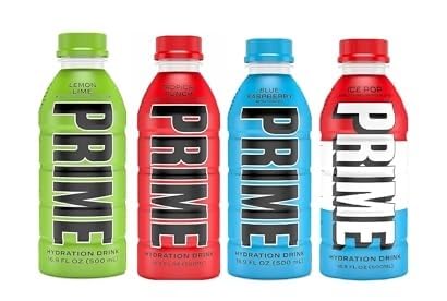 Prime Hydration Drink Variety Energy Drink Electrolyte Beverage (Lemon Lime, Tropical Punch, Blue Raspberry, Ice Pop) Each 500ml (Pack OF 4) (B0CFY496BH) Amazon Price History, Amazon Price Tracker