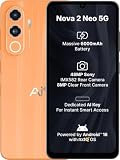 AI+ Nova 2 Neo 5G Smartphone, 64 GB, Android 16, 4 GB RAM, Mediatek Dimensity 6300, 2.4 GHz, 6.745 Inch HD+ Display, Orange product image