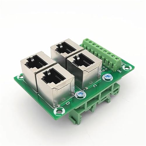 Bloque de terminales RJ45 8P8C con placa de distribución de 4 vías 4