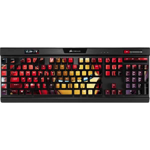 Skin compatible con teclado K95 RGB Platinum Iron Man miniatura 1