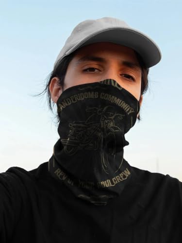 Image of WANDERLOOMS Polygiene Odour-Free UV Protection Unisex Bandana for Men Hair | Antibacterial & Breathable Bandana for Men Bike |Multipurpose Face Mask, Neck Gaiter & Lightweight Headwrap