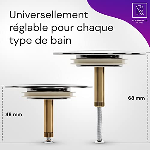 Bouchon de baignoire chrome M. Rosenfeld Home pour salle de bain - 7