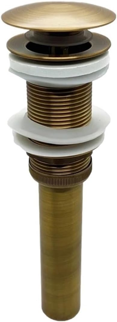 sustitución de tapones de fregadero pop up, Kit de desagüe emergente for baño, 8 colores, válvula de tapón de desagüe for lavabo, juego de tapón de fuga de agua for lavabo, color gris y blanco(Antique
