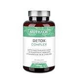 Détox Complex   Foie   Chardon Marie + Choline + Artichaut + Pissenlit + 8 Plantes et Graines   90 Gélules Végétaliennes Complex Nutralie