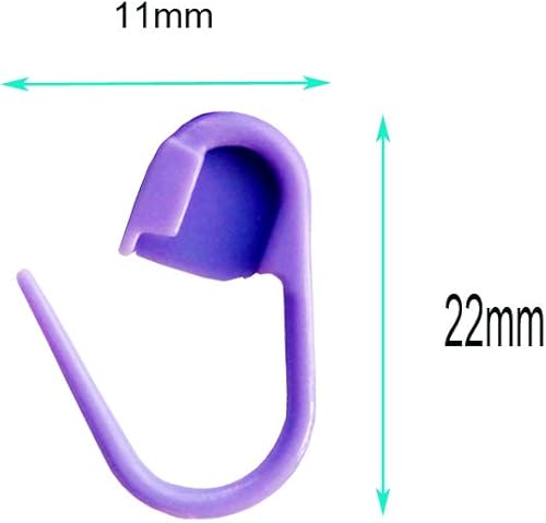 Miniatura 3 de JOSDIOX 60 marcadores de punto de ganchillo – Pines de punto de bloqueo, pasadores de seguridad de plástico, contador de puntadas de tejido para