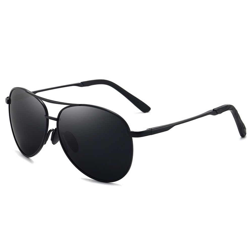 2024 Vintage okulary przeciwsłoneczne pilotki mężczyźni kobiety jazda wędkarstwo odkryty wycieczka na plażę lotnictwo okulary przeciwsłoneczne metalowa rama klasyczny Hipster UV400, czarny czarny