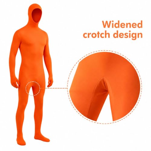 Women and Men Spandex Open Face Bodysuit Costume Adult Halloween Cosplay - image 5