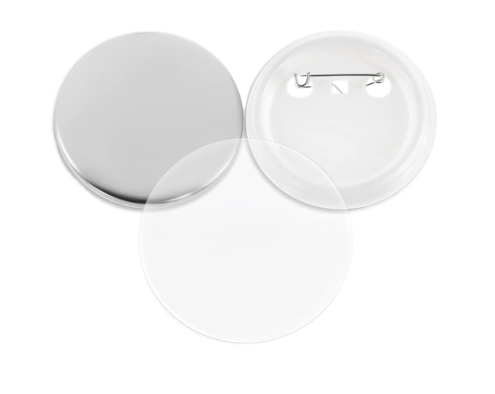 Zestaw do robienia odznak, 500 szt. Pusta odznaka Pin Button Maker części materiały eksploatacyjne 32MM przycisk diy dokonywanie dziurkacza prasa materiał(37mm 500set)
