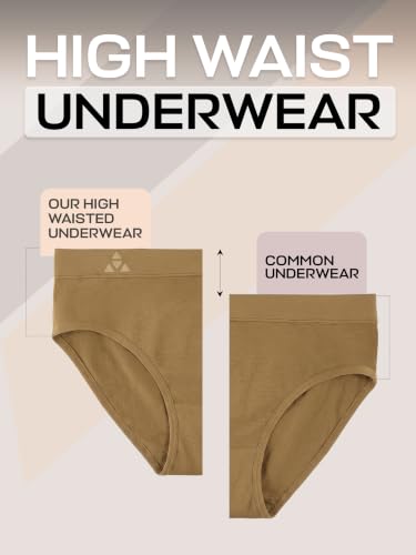 Image of Balanced Tech Moisture Wicking Underwear for Women, Seamless Workout Hipster Brief Bikini Panties
