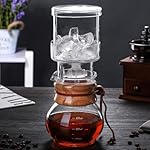 Iced Coffee Maker, Ice Cold Brew Dripper, Handmade Cold Brew Coffee Make with Adjustable Dripper, Detachable Glass Cold Brew Maker for Home, Office - Image 6