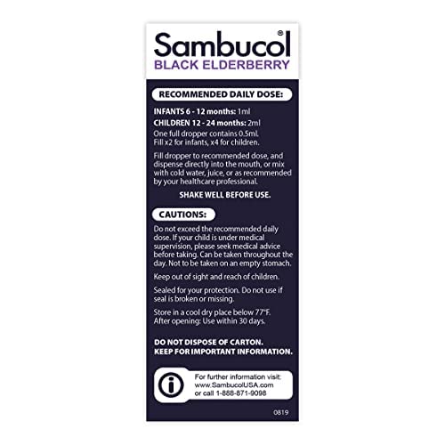 Emcw9 Sambucol Black Elderberry Infant Drops - Baby Elderberry Drops, Added Vitamin C, Sambucus Elderberry For Babies 6 Months And Up, Infant Elderberry Drops, Immune Support Vitamin C - 0.68 Fl Oz #TOP5