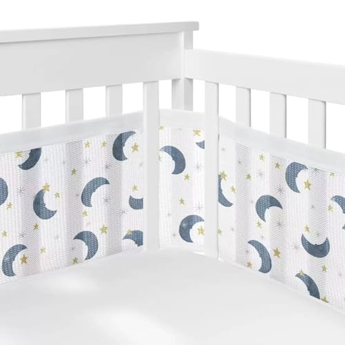 Moon Braided Mesh Crib Bumper Pad 340x30cm