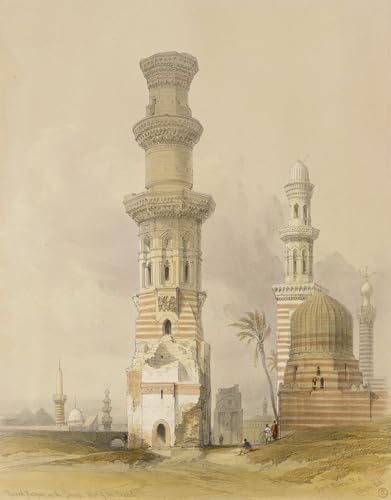 Tableau Ruiné dans le désert de David Roberts pour créer un salon à l'ambiance voyage