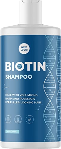 Volumizing Biotin Shampoo For Thinning Hair - Thin Hair Shampoo With Rosemary Keratin And Essential Oils For Hair Care - Vegan Sulfate Free Shampoo For Damaged Dry Hair Paraben And Cruelty Free #TOP27