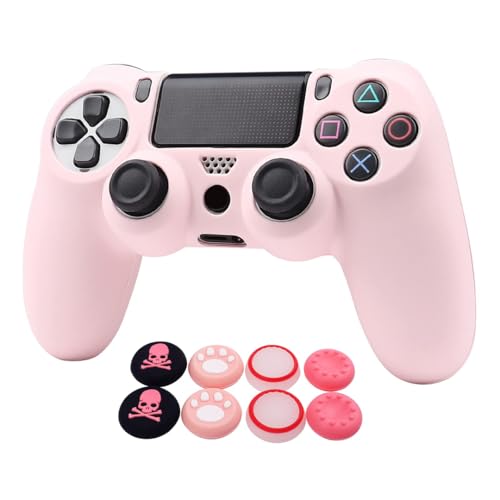 RALAN Pink Controller Skins for PS4, Silicone...