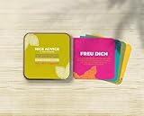 Nice Advice: 52 kluge Entscheidungshelfer für jeden Tag: Du fragst, die Karten antworten. Ein vertiefender Satz gibt zusätzlich Anregung zur Selbstreflexion.