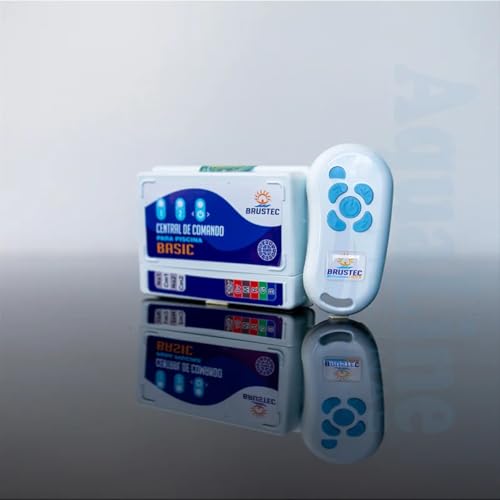 Central Comando Para Piscinas Basic C/ 2 Saida Auxiliares Luz Rgb 110v/220v Brustec