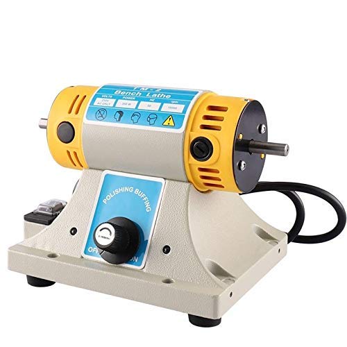TOPCHANCES Jewelry Polishing Machine,350W Variable Speed Electric Gem Jewelry Rock Bench Polishing Grinding Machine with Wheel for Bench Grinder Polishing,110V US Plug