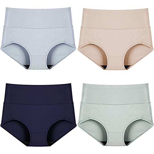 Culottes femme coton stretch lot de 4 respirant taille haute