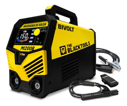 Maquina De Solda Eletrica Inversora Mma Tig Eletrodo 150a Bivolt Mi200b The Black Tools