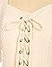 Renaissance Shirt for Women Plus Size Vintage Lace-up Summer Ruffle Tops Apricot S