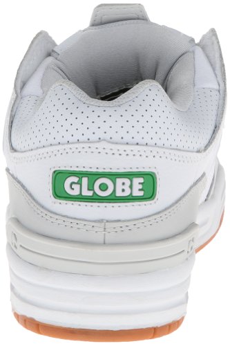 Image of Globe Mens Fusion Skate Shoes, White /Green /Light Grey, 14 M US